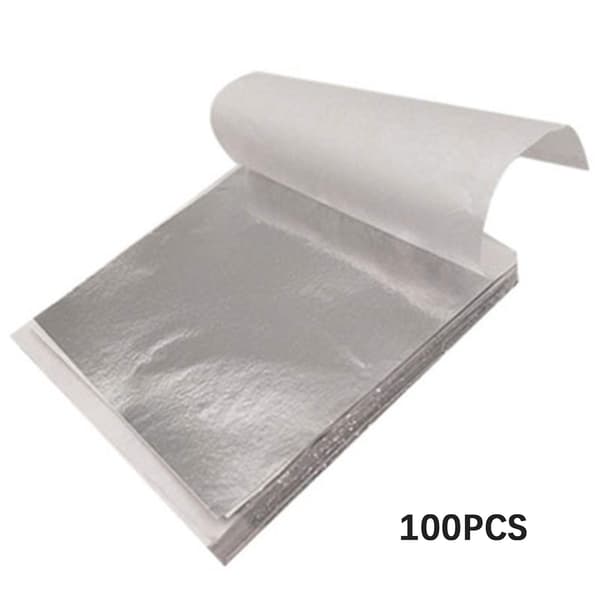 Guldfoliepapir Dekorative Guldfolieark til Møbelmaling Silver Foil