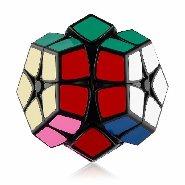 2x2 Megaminx Speed ​​Cube glatt femkantet dodekaeder puslespill Cube Black
