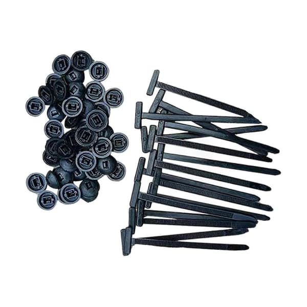 Plastik Kabelbinder Sæt Holdbare Nylon Fastgørelsesstropper Black 240pcs