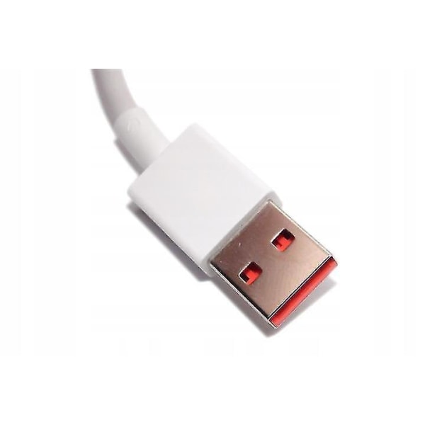 Offisiell Xiaomi Mi Turbo 6A USB Type C til USB Type A datakabel - Hvit White