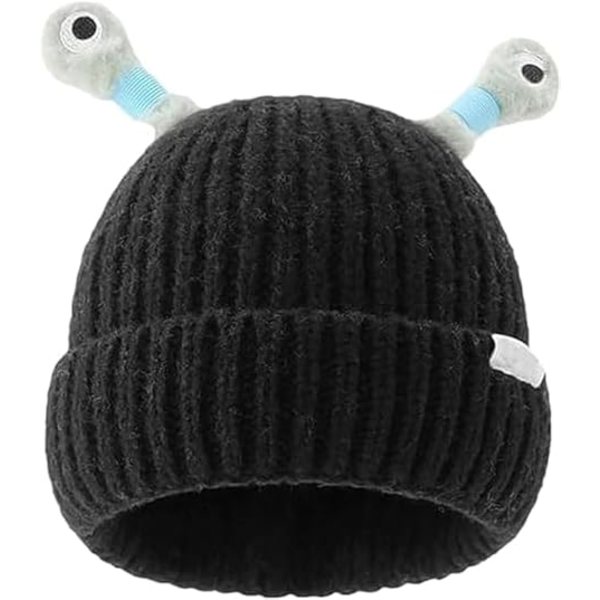 Monster Tentakel Glødende Lue, Vinter Foreldre-Barn Søt Glødende Liten Monster Strikket Lue, Morsom Monster Strikket Glødende Lue for Barn og Voksne