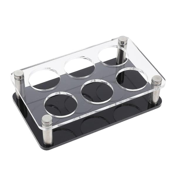 Akryl 6-hullers Shotglas Holder Multifunktionel Shotglas Server til Bar