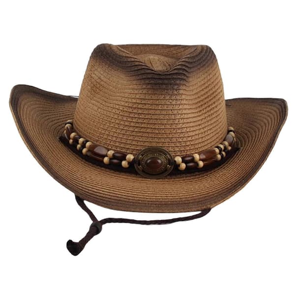Western Cowboyhat, Strandhat, Solhat til Udendørsbrug Khaki