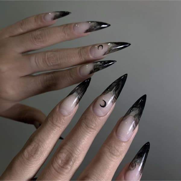 Almond Shaped False Nails Halloween Artificial Nails 2 2 2 2