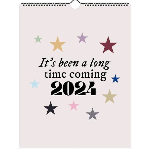 2024 Taylor Calendar, Taylor Lyric Calender, It's Been A Long Time Coming Calender, Swiftie Gift Eras Tour Gift Lyric Calendar 2pcs