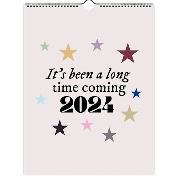 2024 Taylor-kalenteri, Taylor Lyric -kalenteri, It's Been A Long Time Coming -kalenteri, Swiftie-lahja Eras Tour -lahja Lyric -kalenteri 1pcs