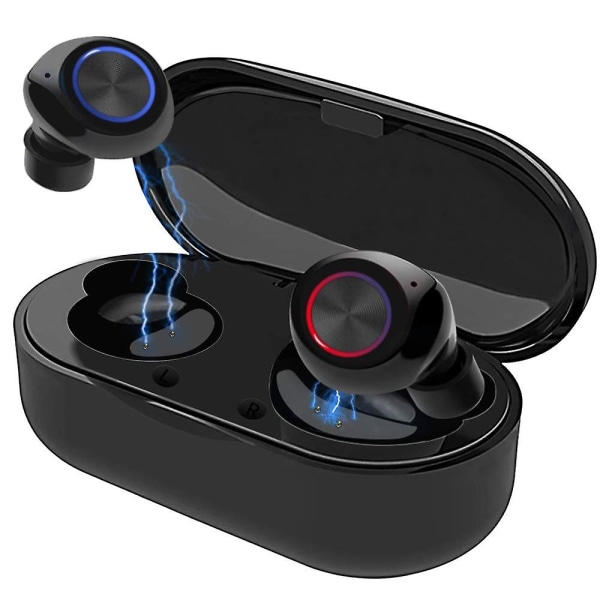 Bluetooth 5.0 hörlurar med case Touch Control Vattentät