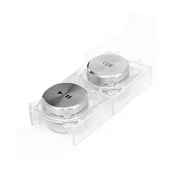 Bærbar knap til afspilning, pause og cue - Mini-cue-knap til nem installation - Erstatningsknap til afspilning/pause - Kompatibel med Cdj-2