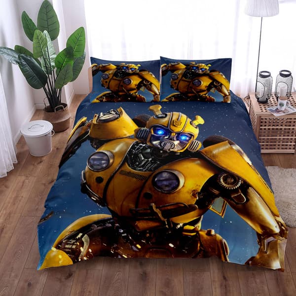 Bumblebee digital print sengetøj til børn, tre-delt sæt