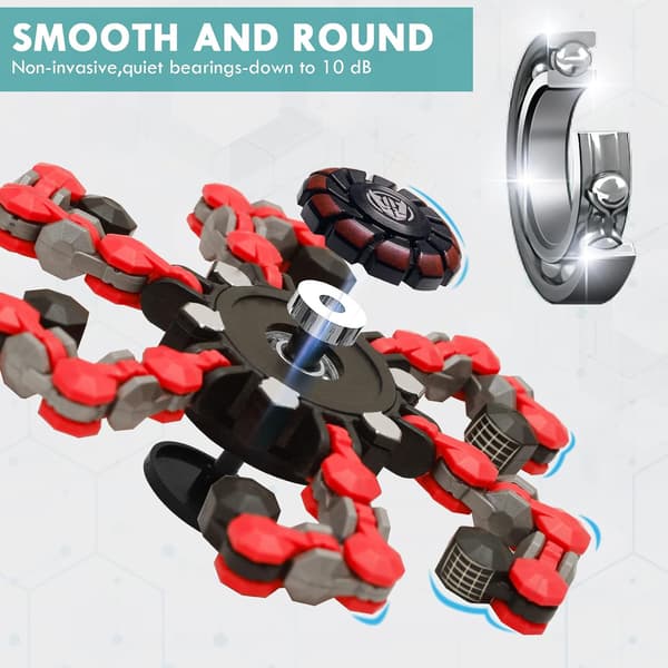 Transformable Sensory Fidget Spinner Toy, Fun DIY Spinning Top Hand Finger Spinner Creative