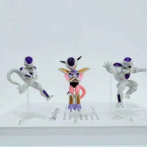 8 Dragon Ball Frieza figurer, modeller, Piccolo, Frieza, Broly, ornamenter