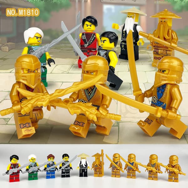 Ninja 1613 Byggsten Minifigur Små Partiklar My Vs. Python Present Leksak Dockspelare Värld Figur 50pcs Approximately 4.5cm high