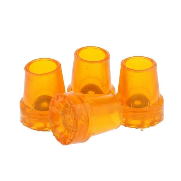 4st Gummi Halkfria Kryckhylsor Gummiändar Käppbytespinnar 22mm