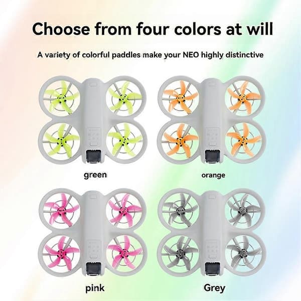 5-blads propell for DJI NEO Drone Fargerike propellblader Reservedeler for DJI NEO Tilbehør Grå Grey