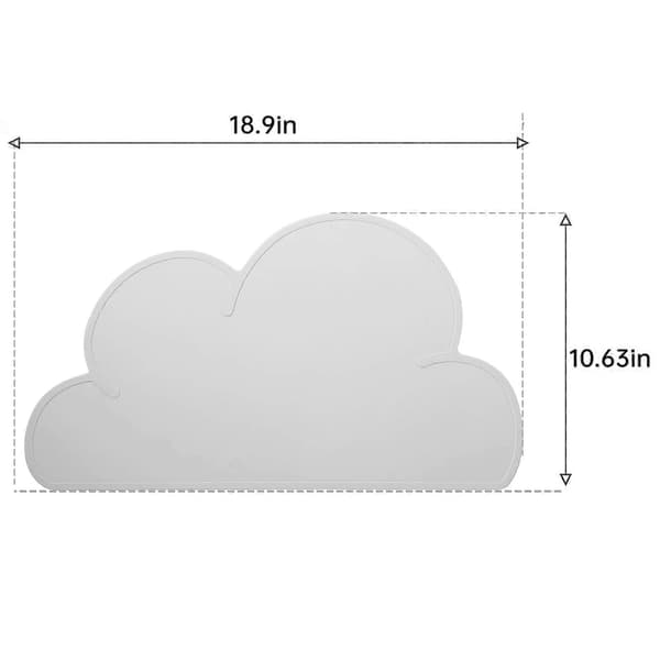 2-pack silikonunderlägg Matunderlägg för baby (rosa grå)