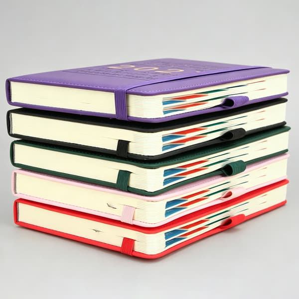 2027 Planlægger (engelsk version) - Kalender, Notesbog, Arbejdseffektivitetsoptager, Bandageplanlægger (Lilla) PURPER
