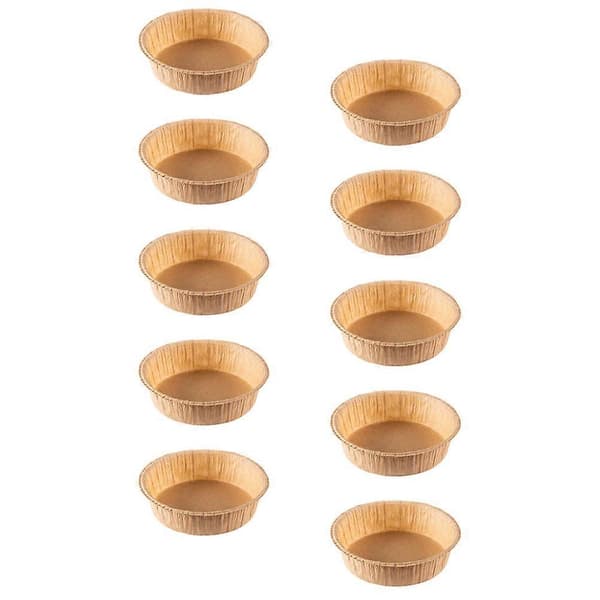 10 stk. bageforme af papir, engangs kageforme, varmebestandige bageforme af papir