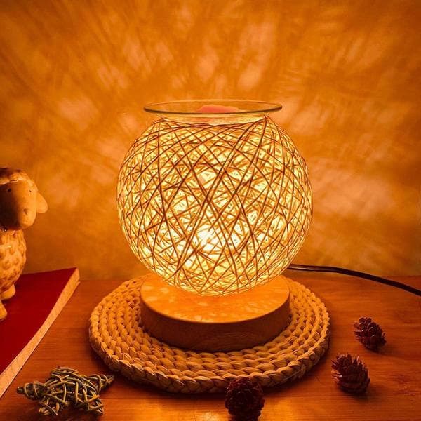 Aroma Elektrisk Vokssmelter 3D Aroma Lampe Æterisk Oliebrænder Lys Aromaterapi Diffuser Natlys Stik