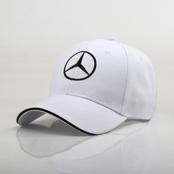 Benz original baseballkeps, unisex, vit