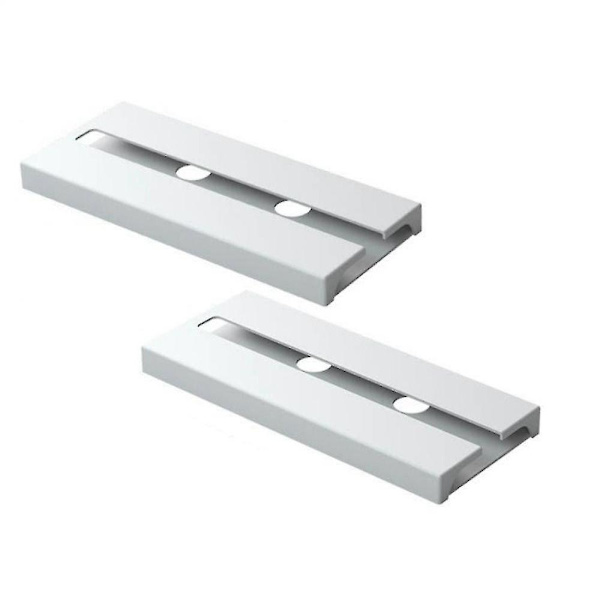 Bar Køkken Glas Hanger Holder Under Kabinet Hylde Opbevaringshylde 2stk White