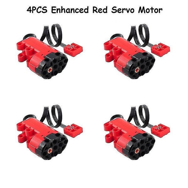 Moc Power Functions Motorpakke M/l/xl/servo Motor Mould King Forbedret Aa Aaa Batteriboks Tekniske Deler Diy Bil Lastebil Power Up 4 Servo red