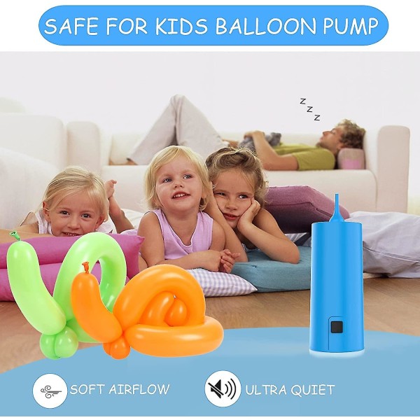 Ballongpump, elektrisk ballongluftpump, bärbar ballonguppblåsare
