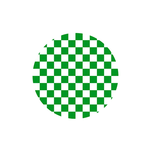 Retro shakkilautanen hieno työstö Tyylikäs akryyli lämpöeristetty pöytäsuoja Kodinsisustus Green White Round