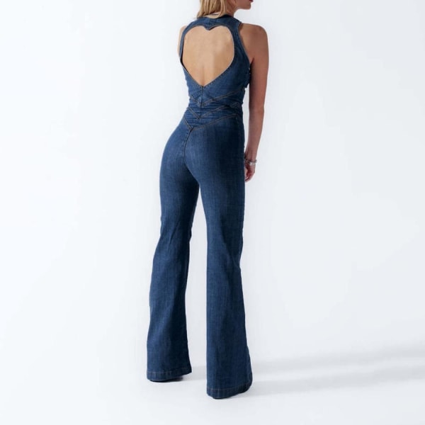 Mote Jumpsuits Jumpsuit Denim, Høy Midje, Ermeløs M