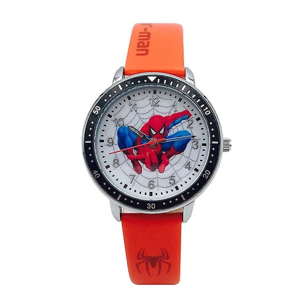 Spider-man Quartz Klocka Superhjälte Thor Hulk Barn Student Cartoon Armbandsur Gåvor Red