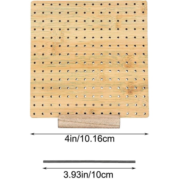 Blokeringsbræt, blokeringsbrætter til hækling, firkantede blokeringsbrætter til strikke- og hækleprojekter Håndlavet strikning med træstrikkebase 4 inches