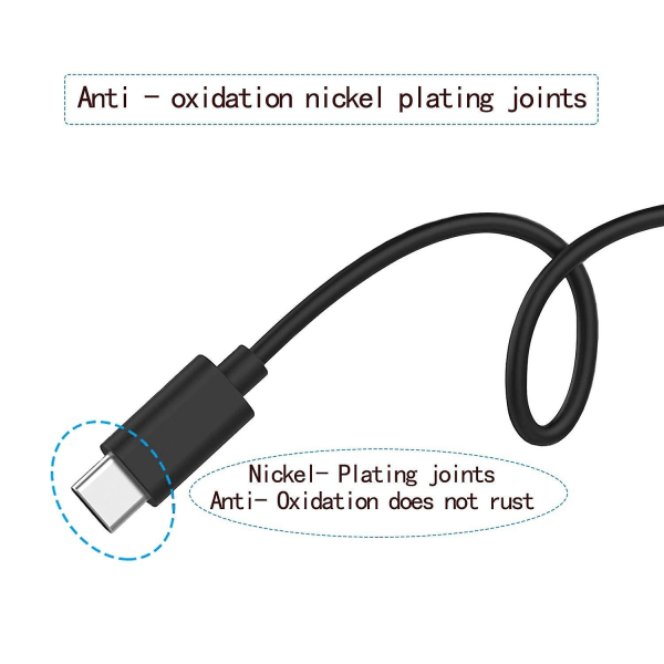 Usb C-ladekabel for Sennheiser Cx 400bt Cx Plus Cx, Momentum 2/3 Sport-ørepropper, Sennheiser