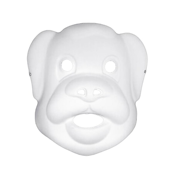Tyhjä värillinen maalaus naamio Cosplay Pulp Mask päiväkodin tee-se-itse tarvikkeita Jikaix Dog