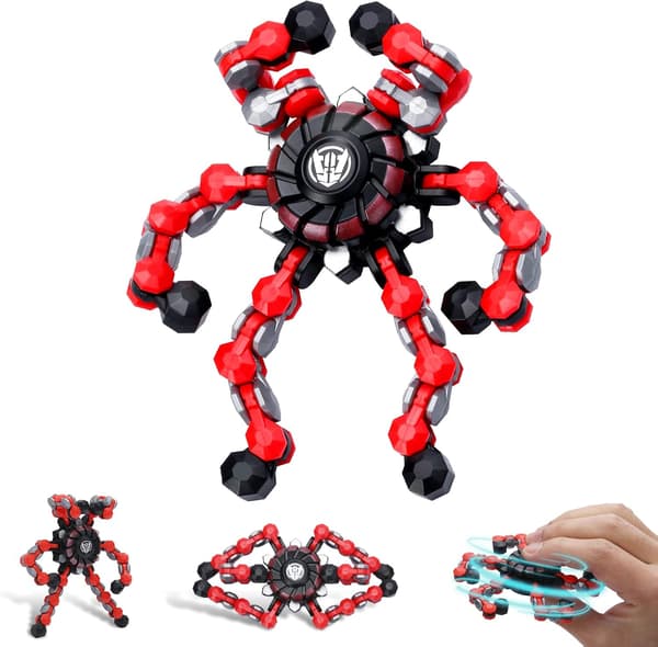 Transformable Sensory Fidget Spinner Toy, Fun DIY Spinning Top Hand Finger Spinner Creative