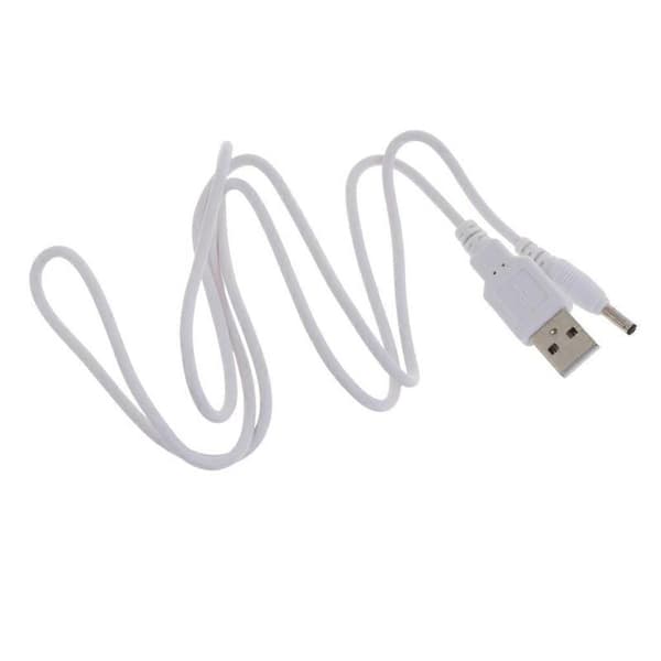 1m/2m/3m USB - 3,5 mm x 1,35 mm sovitinkaapeli tukee vain 5 V virtaa 3m