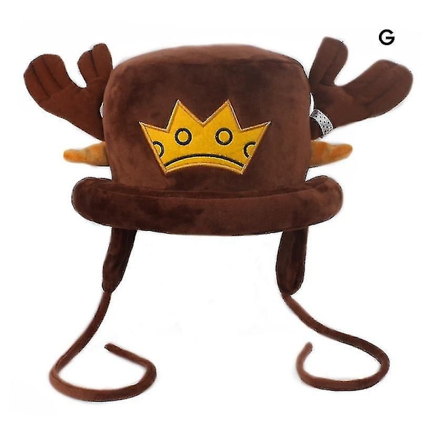 Vinter Plysset Varmt Hat Sød Tegneserie Tony Tony Chopper Form Julegaver Til Kvinder G