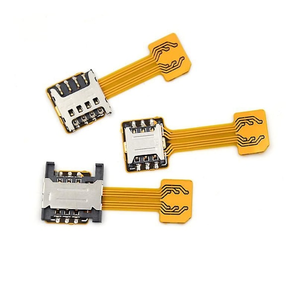 Hybrid Dual Micro Nano Sim-kortsadapter Konverter Utvidning SD-kortplats Android Shytmv A3