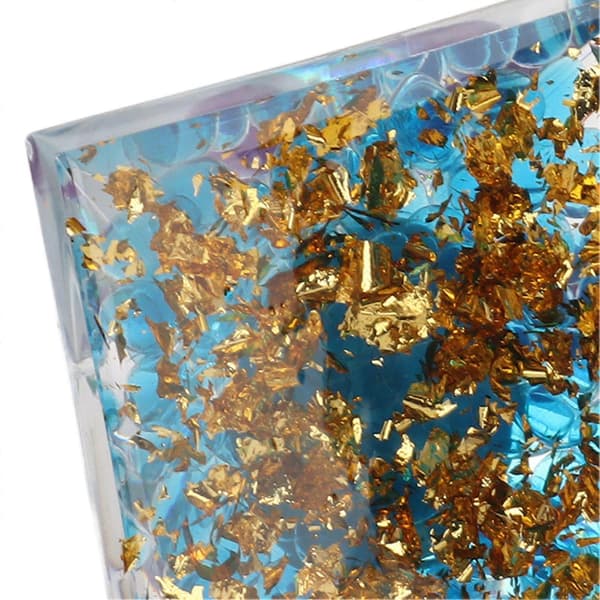 Positiv energi krystalpyramide, epoxykrystal, healing, krystalpyramider til meditation, heldig dekoration