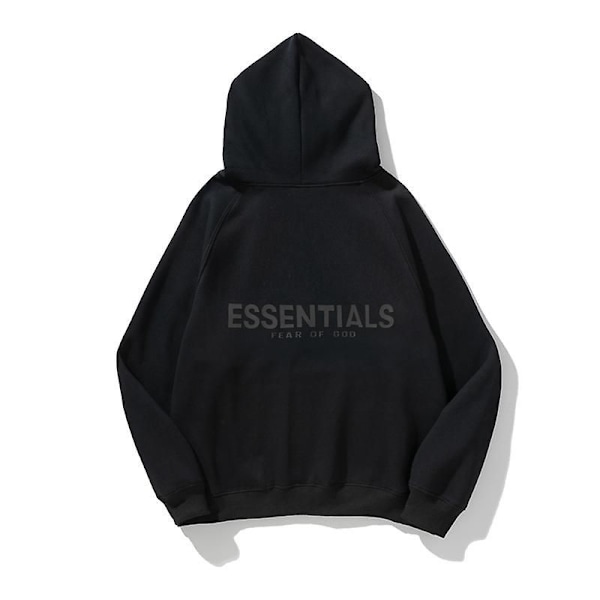 Fear Of God Letter High Street Lös Hoodtröja för Män Black XL