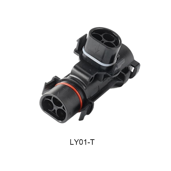 Solcelle PV-stik, vandtæt IP68 4000V 40A til solcelle PV-systempanel, parallelt beskyttelsessæt LY01-T black