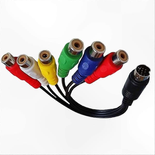 S-Video AV-adapterkabel for RGB-komponentsignaloverføring