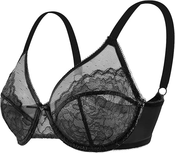 Minimizer-BH-er for kvinner Full Coverage Underwire BH-er Plus Size Løfte Blonde-BH for tungt bryst