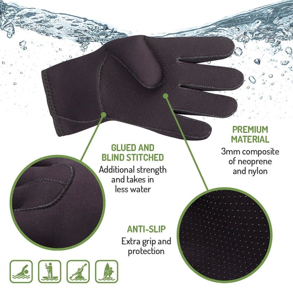 Vattensporter neopren thermal kläder kit Medium