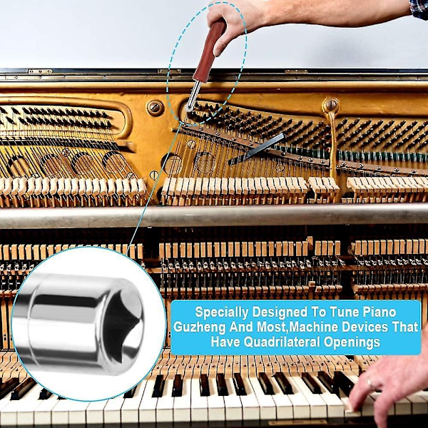 3 st L-formade stämningshammare för piano, professionella stämningsnycklar