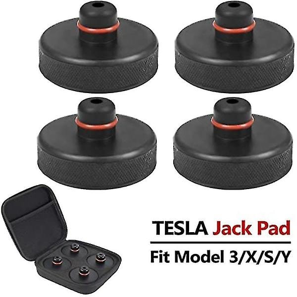 Tesla Model 3 / Y/s/x Jack Pad Pucks Jack Lift Pad Adapter Værktøj med opbevaringsboks (beskytter batteri og chassis) null ingen