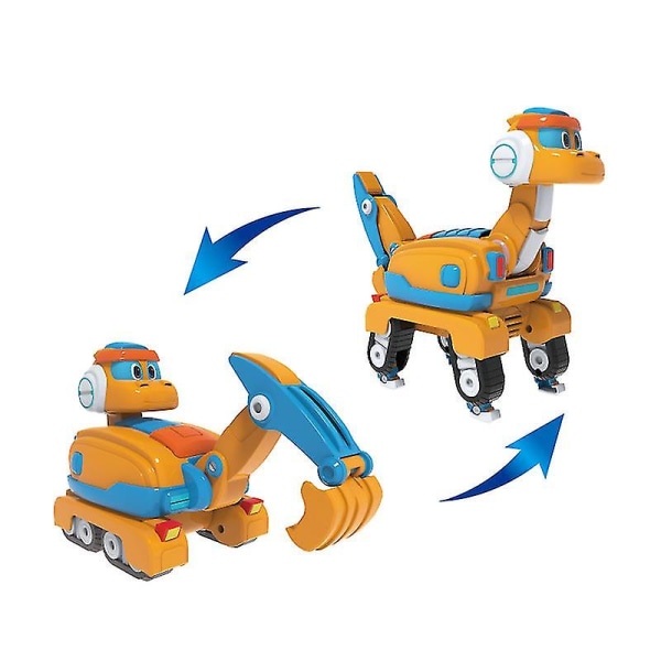 Nyeste Abs Min Deformation Gogo Dino Action Figurer Rex Transformation Bil Fly Motorbåd Kran Dinosaur Legetøj Til Børn V No Box Pokey
