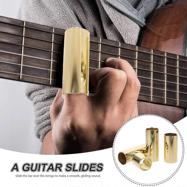4st Gitarr Slides Elgitarr Slide Metall Basgitarr Slides Gitarrtillbehör
