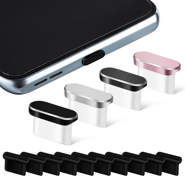 14 Pcs USB C Dust Plugs Type C Dust Cover Phone Port Cover Protector Compatible with Most Type C Mobile Phones