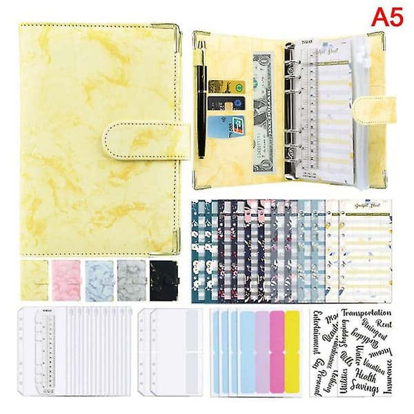 A6 Budget Binder Kontantkuvert Planner System Organizer Med Budget Pengar Kuvert A5