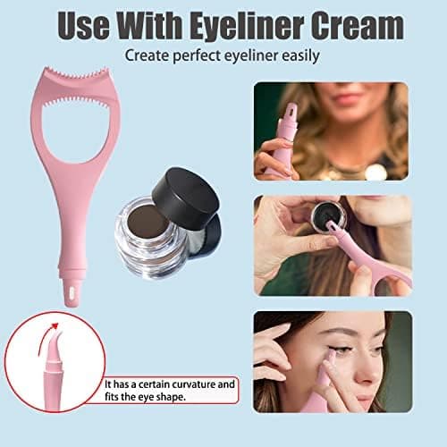 150x57mm 3pcs Mascara Shield, Silicone Mascara Applicator, Eyelash Comb Cosmetic Tool, Reusable Makeup Eyelash Tool 24oz