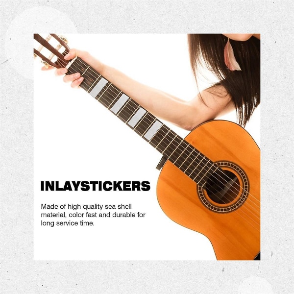 10 st inläggning material vit pärlemor skalämnen ark rektangel inläggning material för gitarr